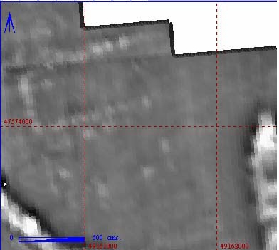 Aerial Photograph of excavation area in progress