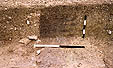 Section of turf revetment to front of bank (to right).