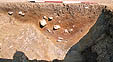 &nbsp;Area 1 -section of intra-mural ditch (period 4), trench 4