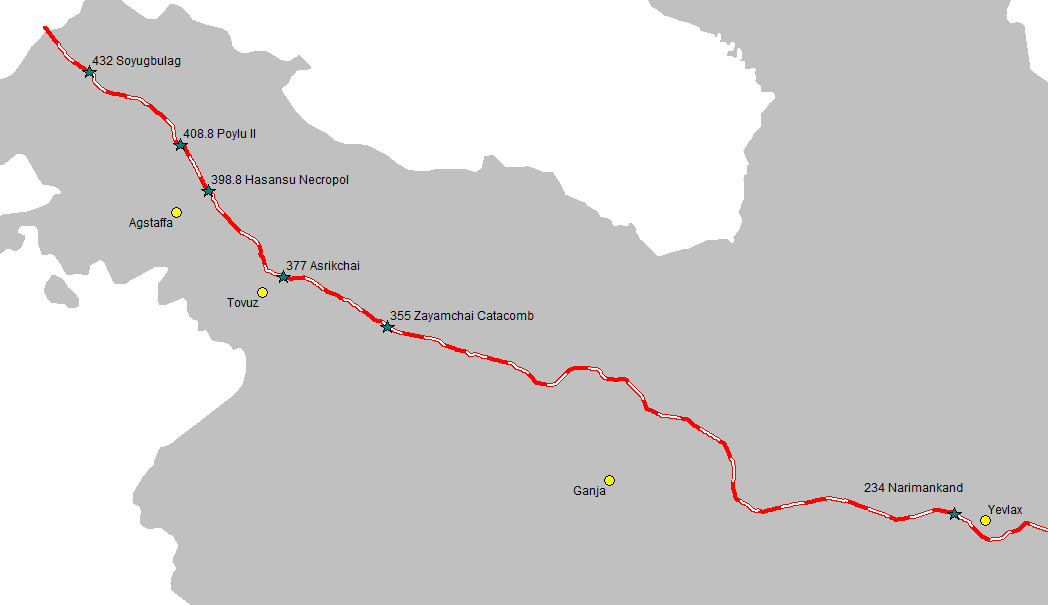 Iron Age sites - clickable map