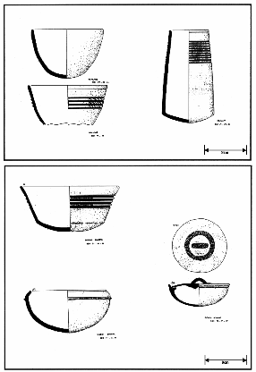 C&eacute;ramiques de Ndalane (haut) et de Dioran-Boumak (bas)