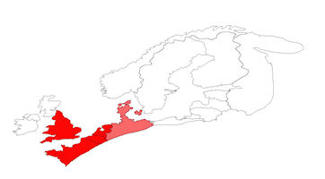 European distribution of Type 2a and 2b combs