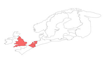 European distribution of Type 2c combs