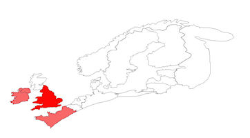 European distribution of Type 4 combs