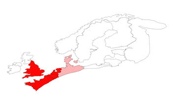 European distribution of Type 10 combs