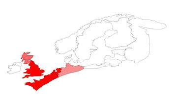 European distribution of Type 12 combs