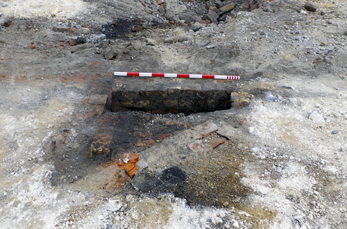 excavated staircase