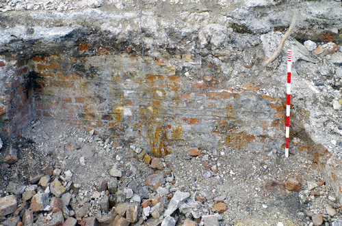 excavated wall