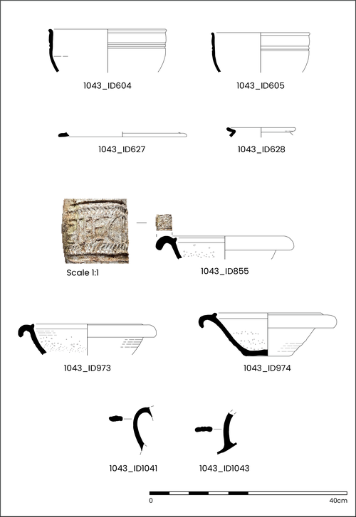 Phase 3 pottery (illustrated by D.G. Griffiths)