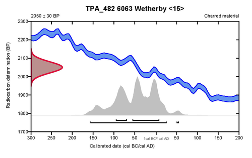 Watering hole fill (3171) radiocarbon date