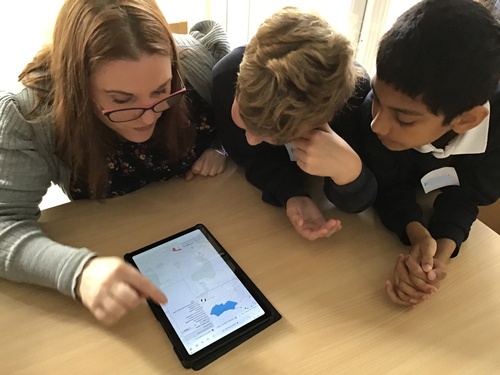 Access to heritage information - local school children learning to use Know Your Place